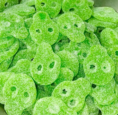Vegan Fizzy Apple Skulls