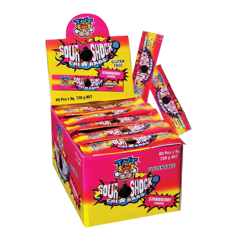 TNT Sour Shock Chew Bars (80pk)