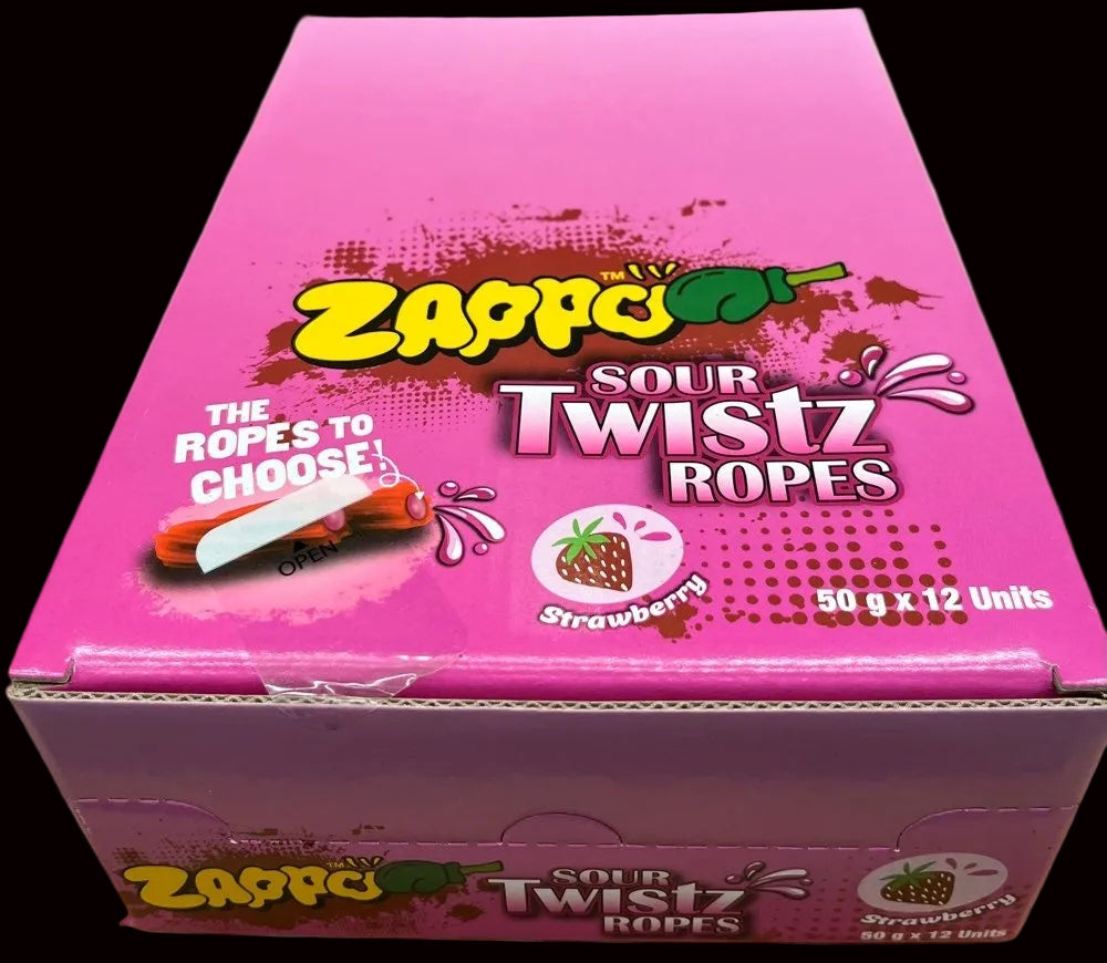 Zappo Sour Twists 50g (12pk)