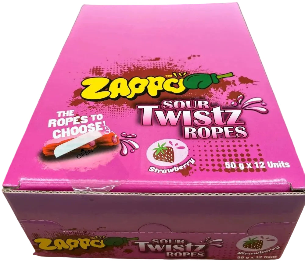 Zappo Sour Twists 50g (12pk)