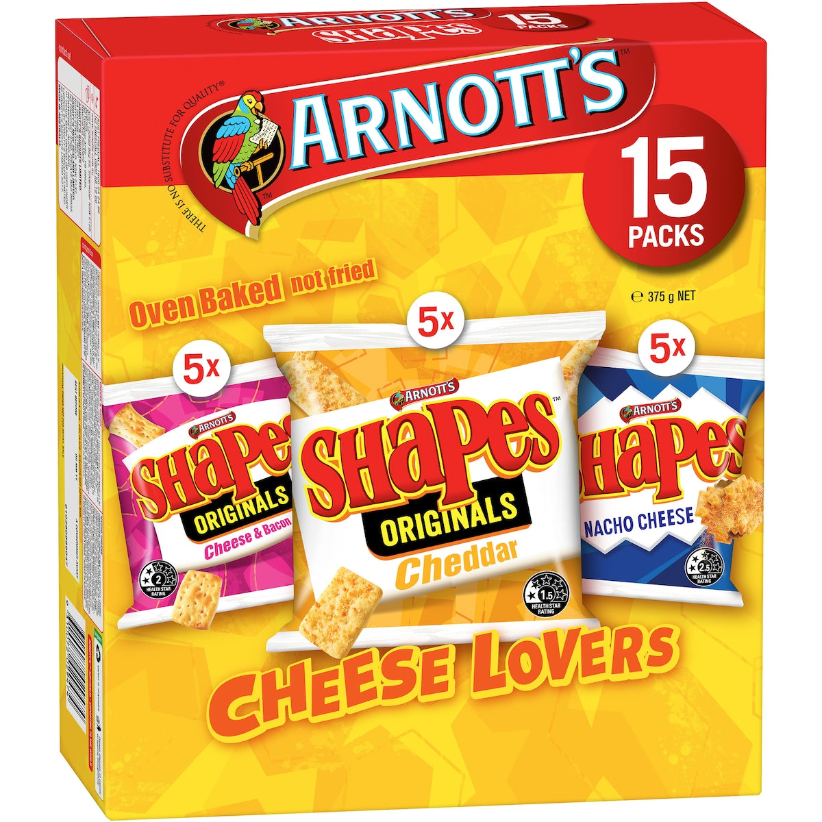 Arnott's Shapes & Jatz Range 110g - 375g