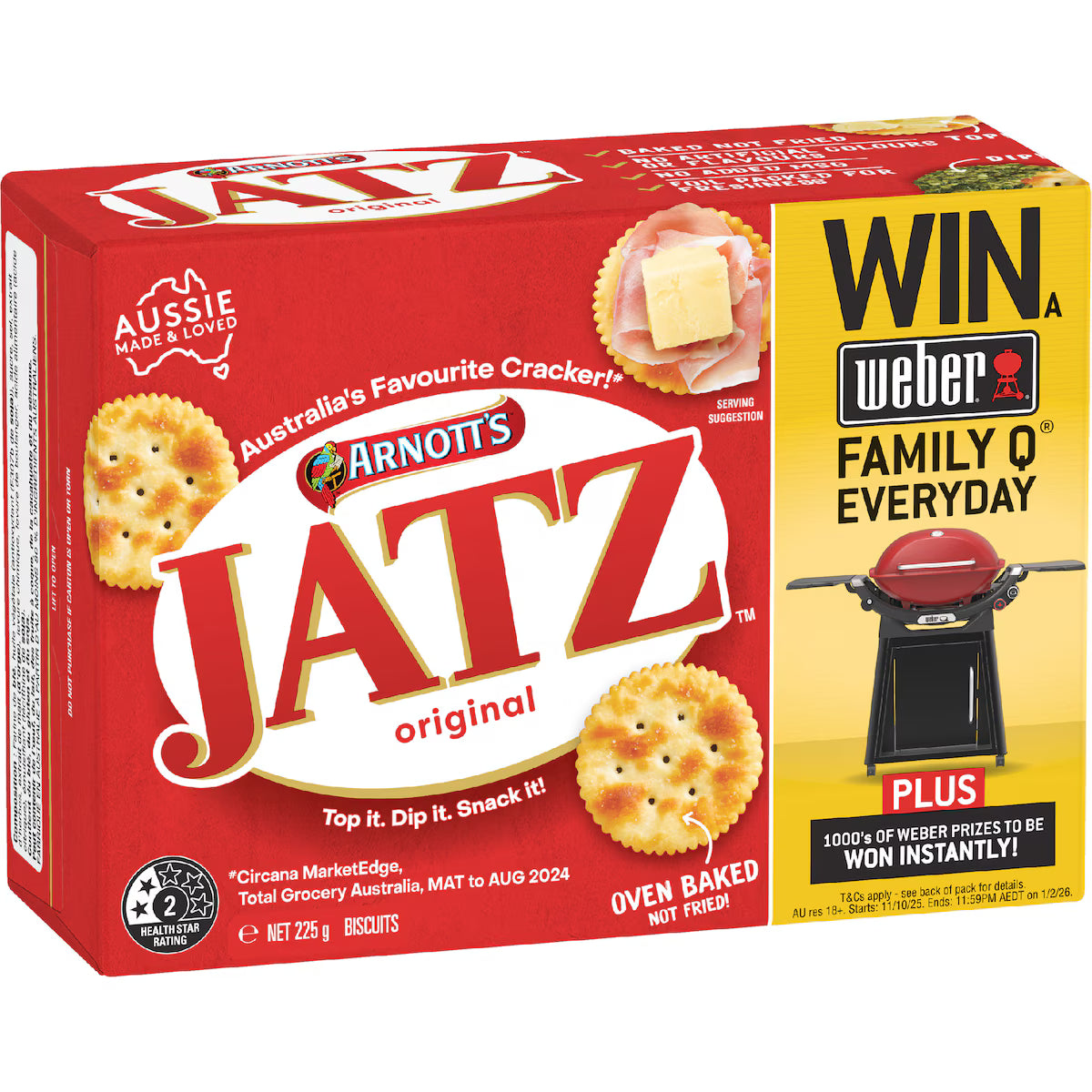 Arnott's Shapes & Jatz Range 110g - 375g