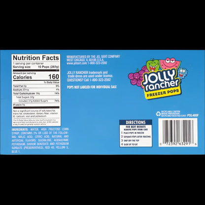 Jolly Rancher Freeze Pops 10pk
