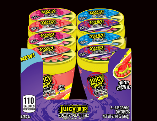 Juicy Drop Gummy Dip N Stick 96g (8pk)