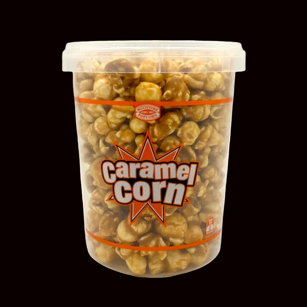 Caramel Popcorn Double Glazed Tub 250g (12pk)