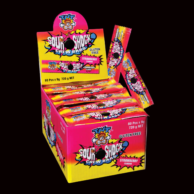TNT Sour Shock Chew Bars (80pk)