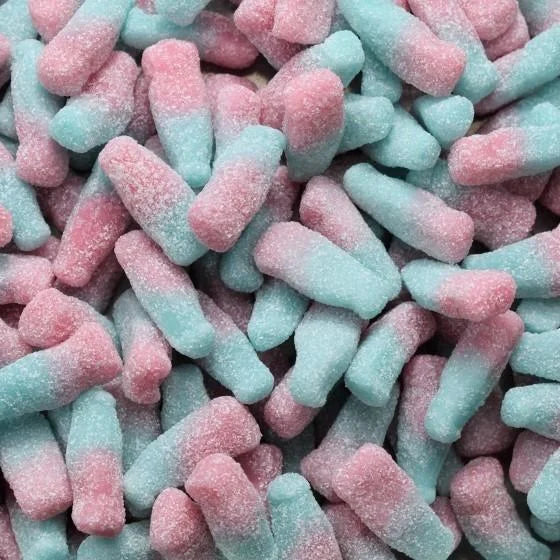 UK Mini Fizzy Bubblegum Bottles (100g)