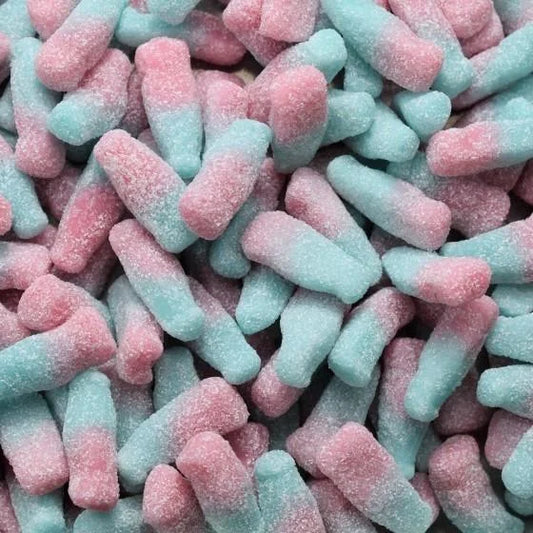 UK Mini Fizzy Bubblegum Bottles (100g)