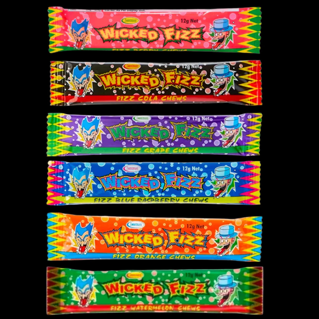 Wicked Fizz Chew Bars - 4pk