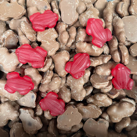 Choc Coated Red Frogs