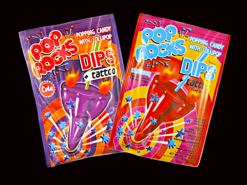 Pop Rocks Dips and Tattoo Range 18g